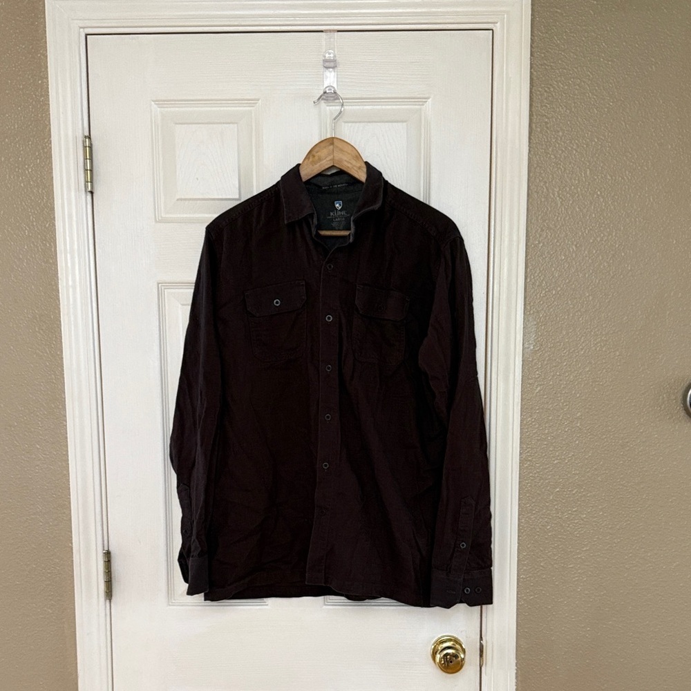 Kuhl Men's Button Down Shirt - Deep Brown